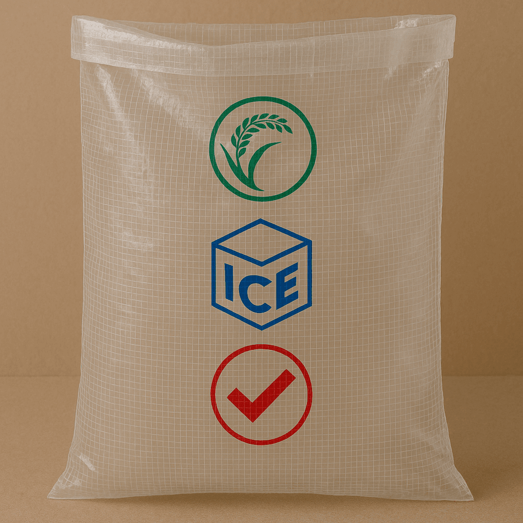 กระสอบพลาสติกสานใส